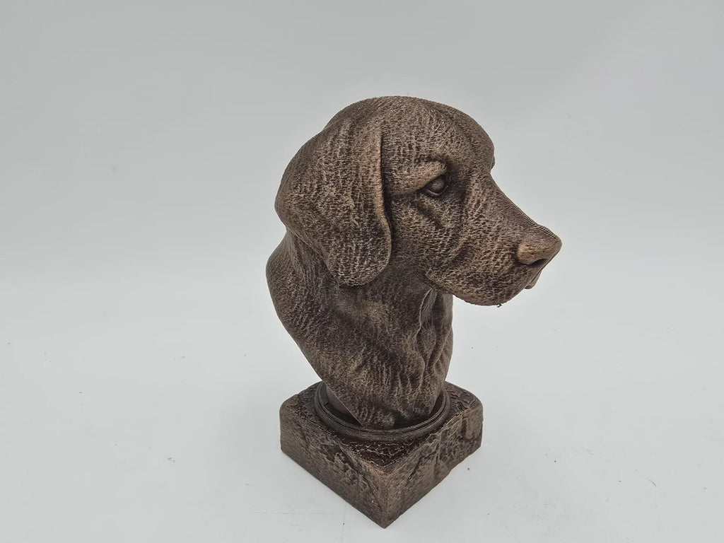 Bust of a golden retriever dog statue - home decor dog lover handpainted ornament