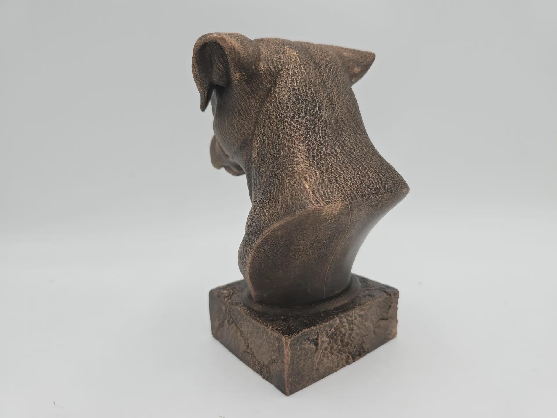 Bust of a jack russel dog statue - home decor dog lover handpainted ornament