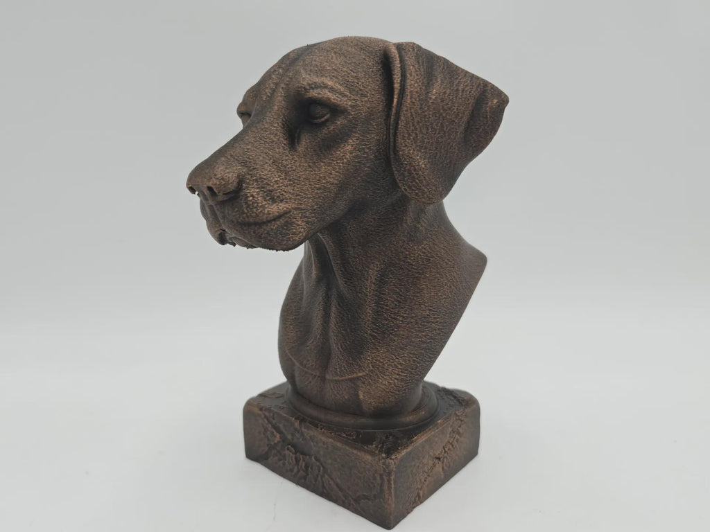 Bust of a dalmatian dog statue - home decor dog lover handpainted ornament