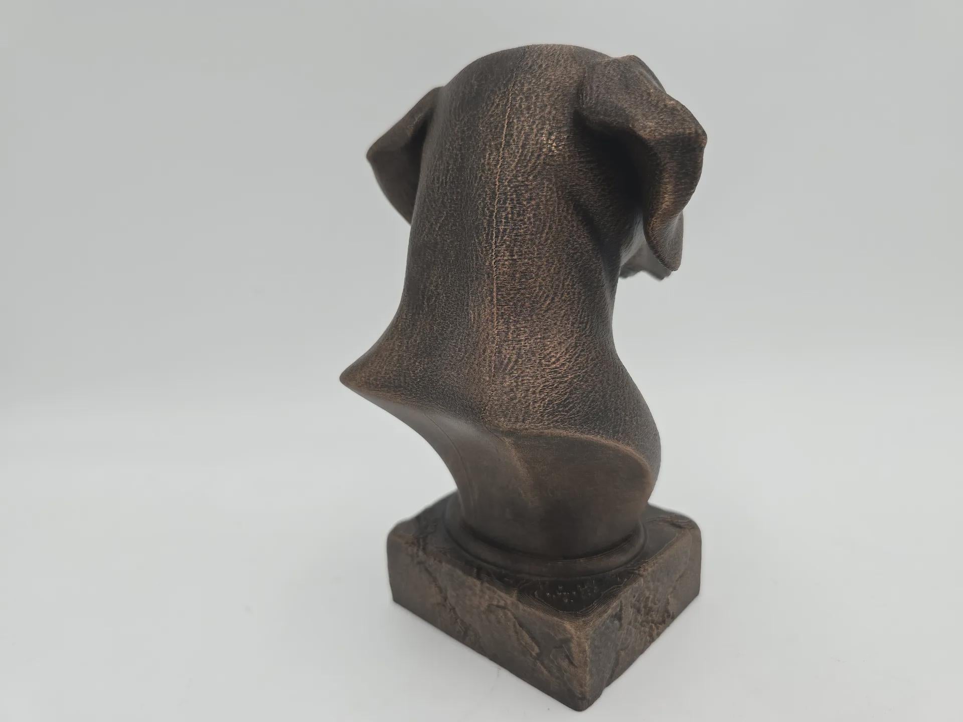 Bust of a dalmatian dog statue - home decor dog lover handpainted ornament