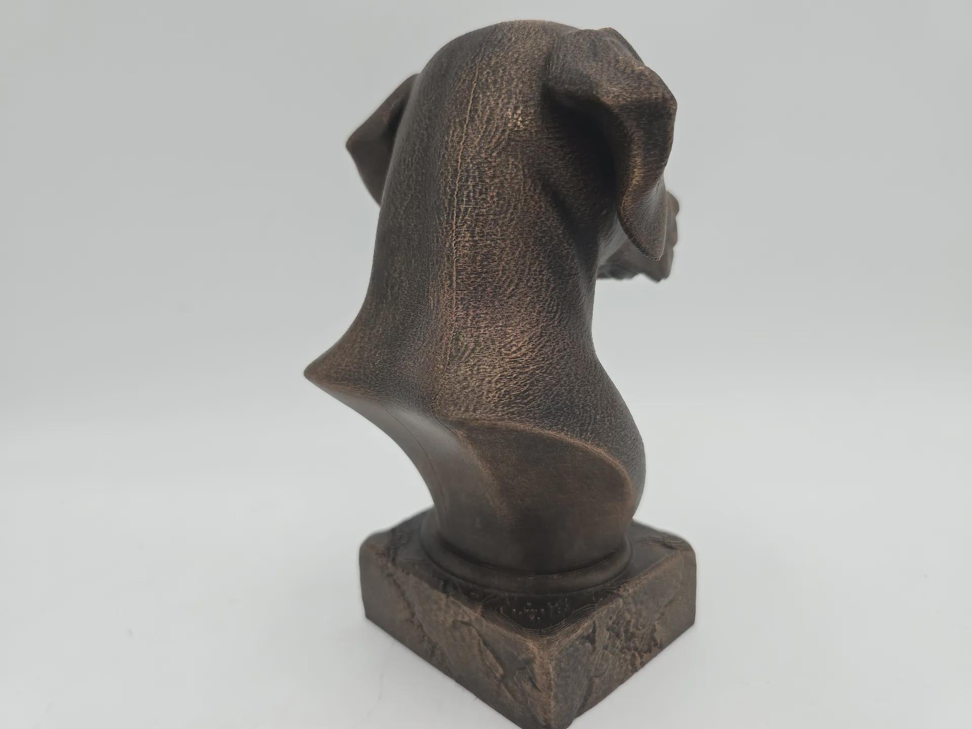 Bust of a dalmatian dog statue - home decor dog lover handpainted ornament