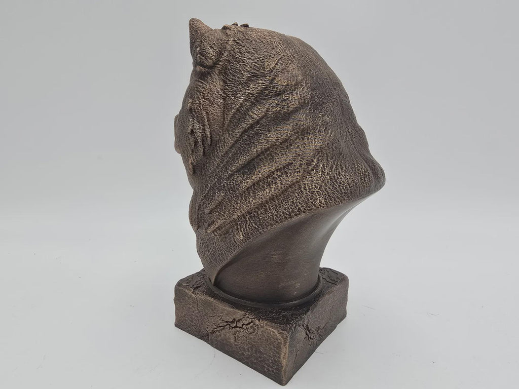 Bust of a chow chow dog statue - home decor dog lover handpainted ornament