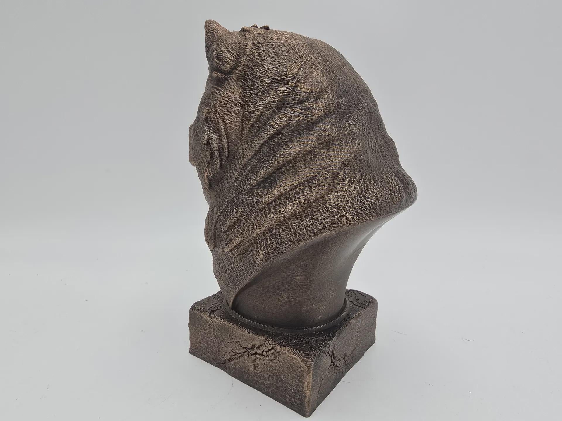 Bust of a chow chow dog statue - home decor dog lover handpainted ornament