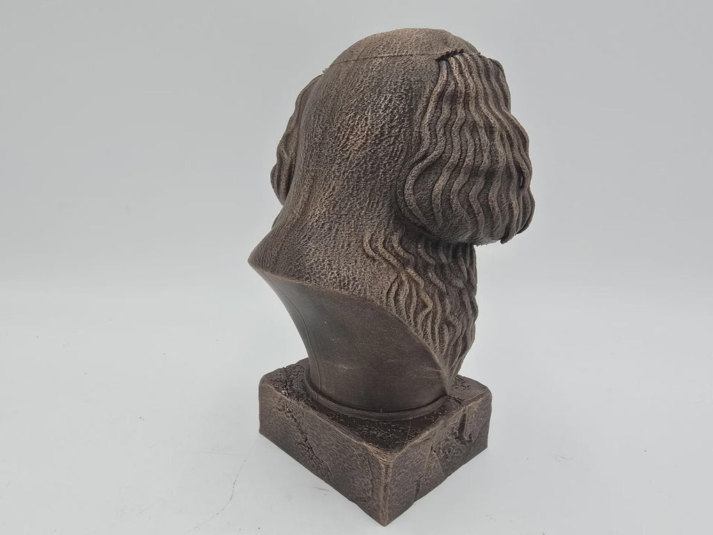 Bust of a cavapoo dog statue - home decor dog lover handpainted ornament