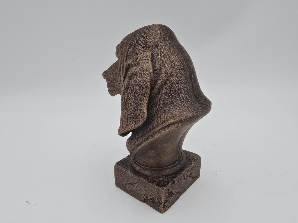 Bust of a Basset hound dog statue - home decor dog lover handpainted ornament