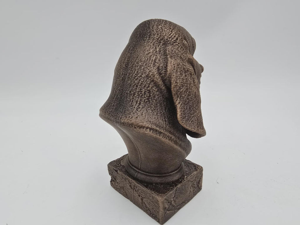 Bust of a Basset hound dog statue - home decor dog lover handpainted ornament