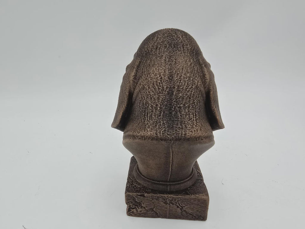 Bust of a Basset hound dog statue - home decor dog lover handpainted ornament