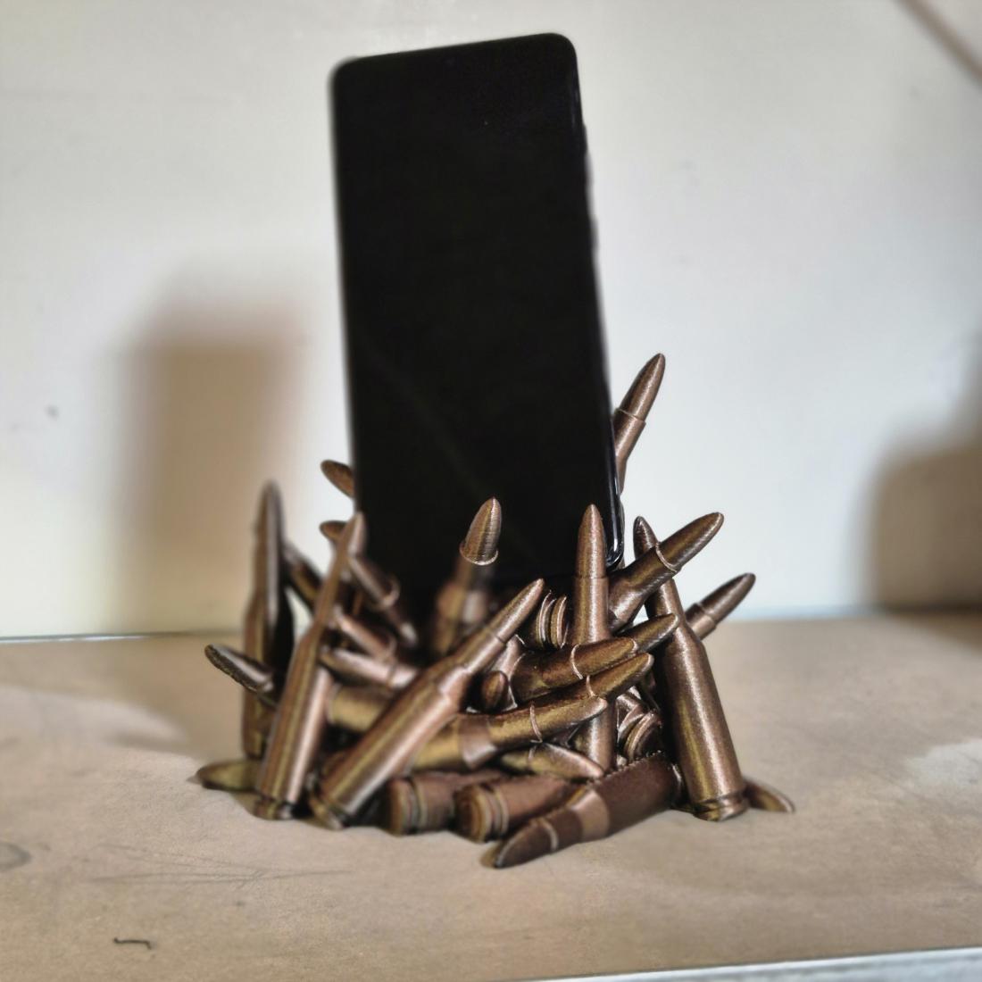 Bullet Phone Holder: Bold & Unique Mobile Stand