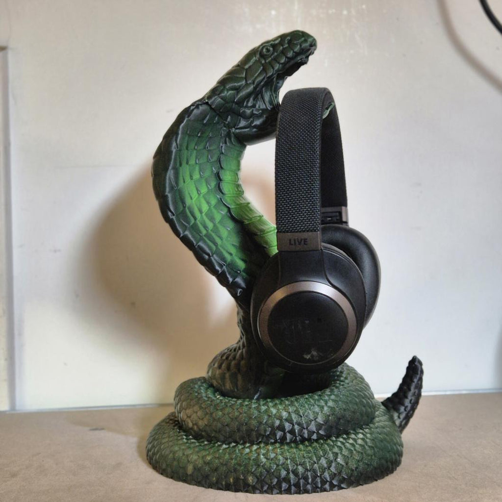 Cobra Black Premium Headphone Stand – Sleek, Modern, and Stylish gift