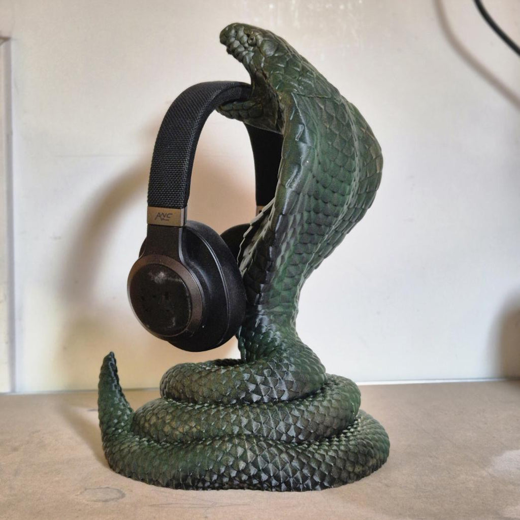 Cobra Black Premium Headphone Stand – Sleek, Modern, and Stylish gift