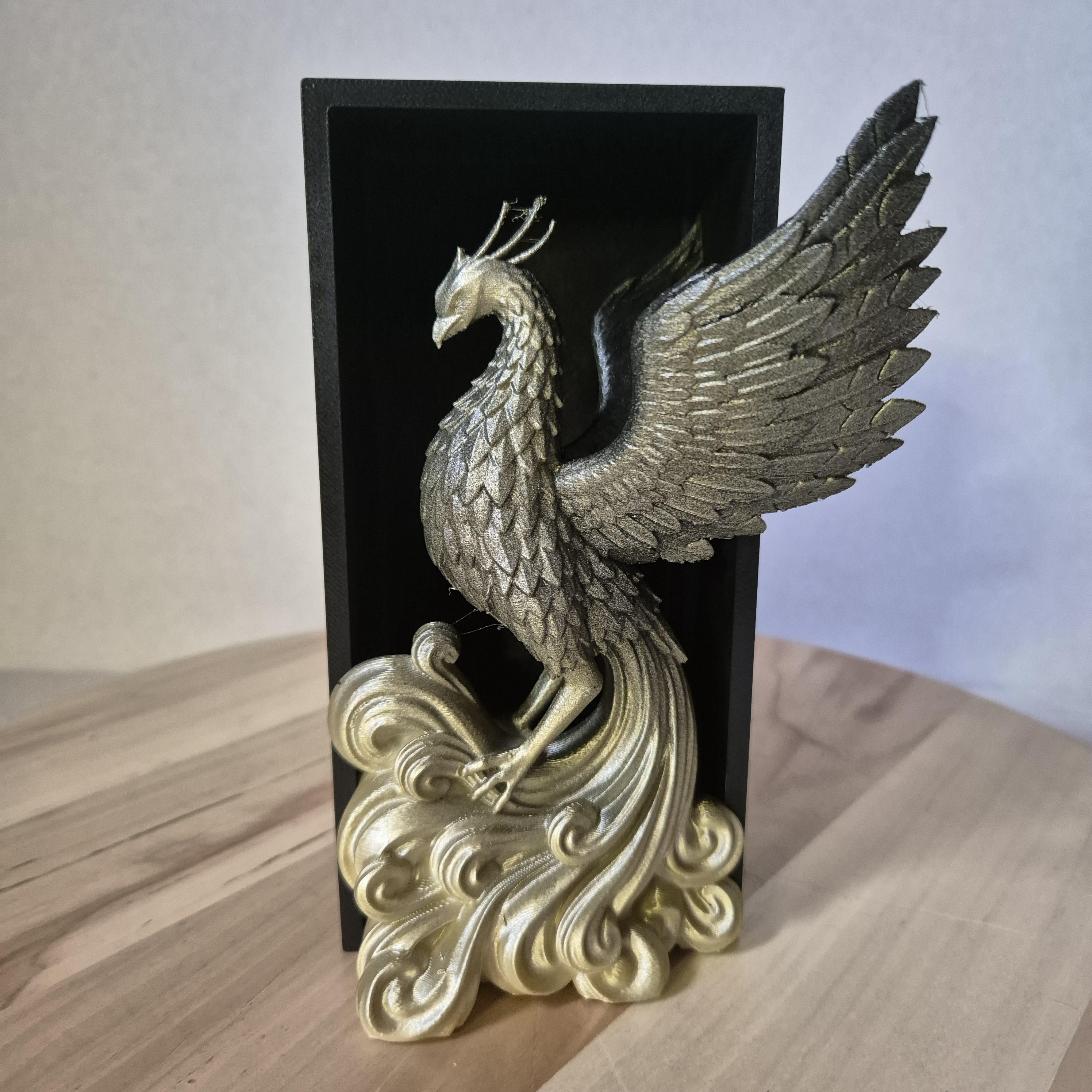 Phoenix -- Magical inspired book nook Potterhead fan