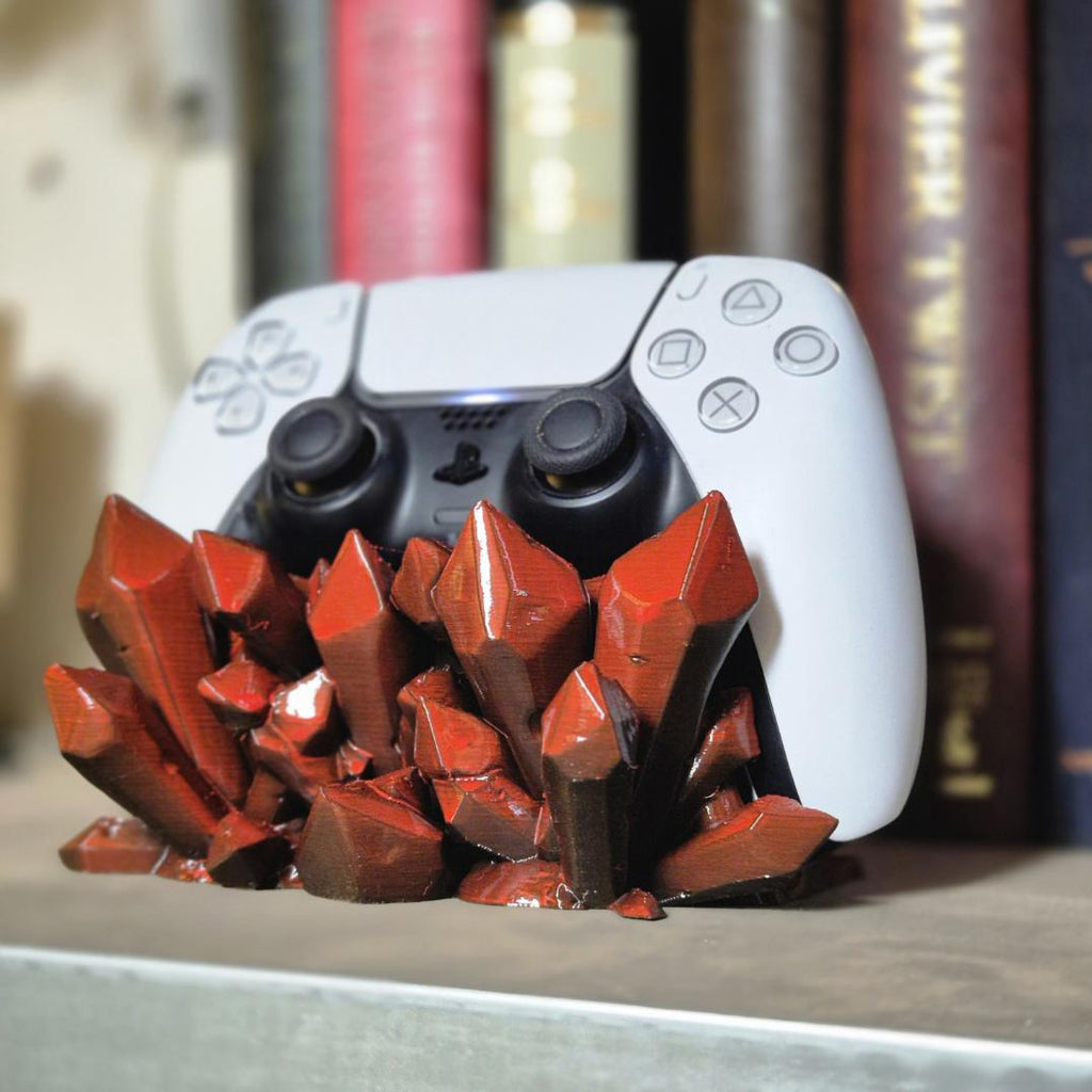 Universal 3D Printed Crystal Controller Stand - Compatible with PlayStation
