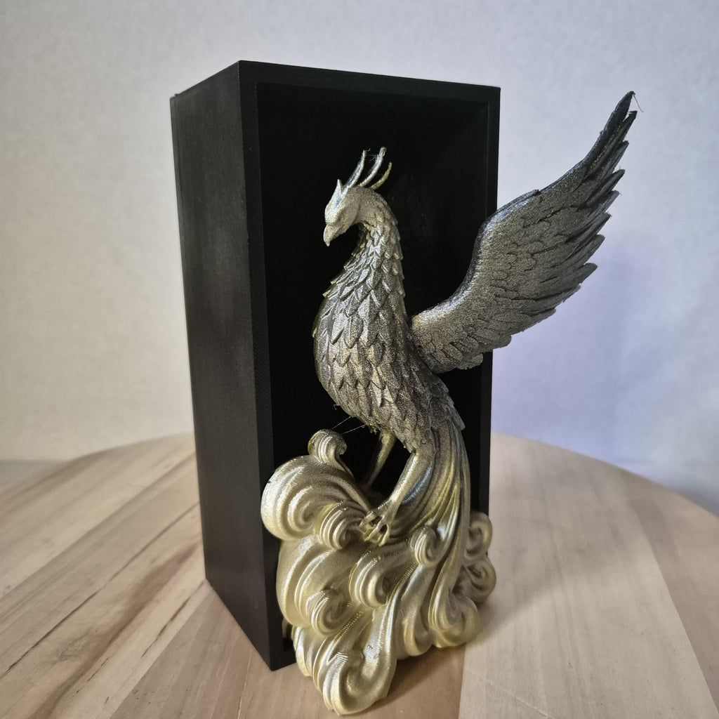Phoenix -- Magical inspired book nook Potterhead fan