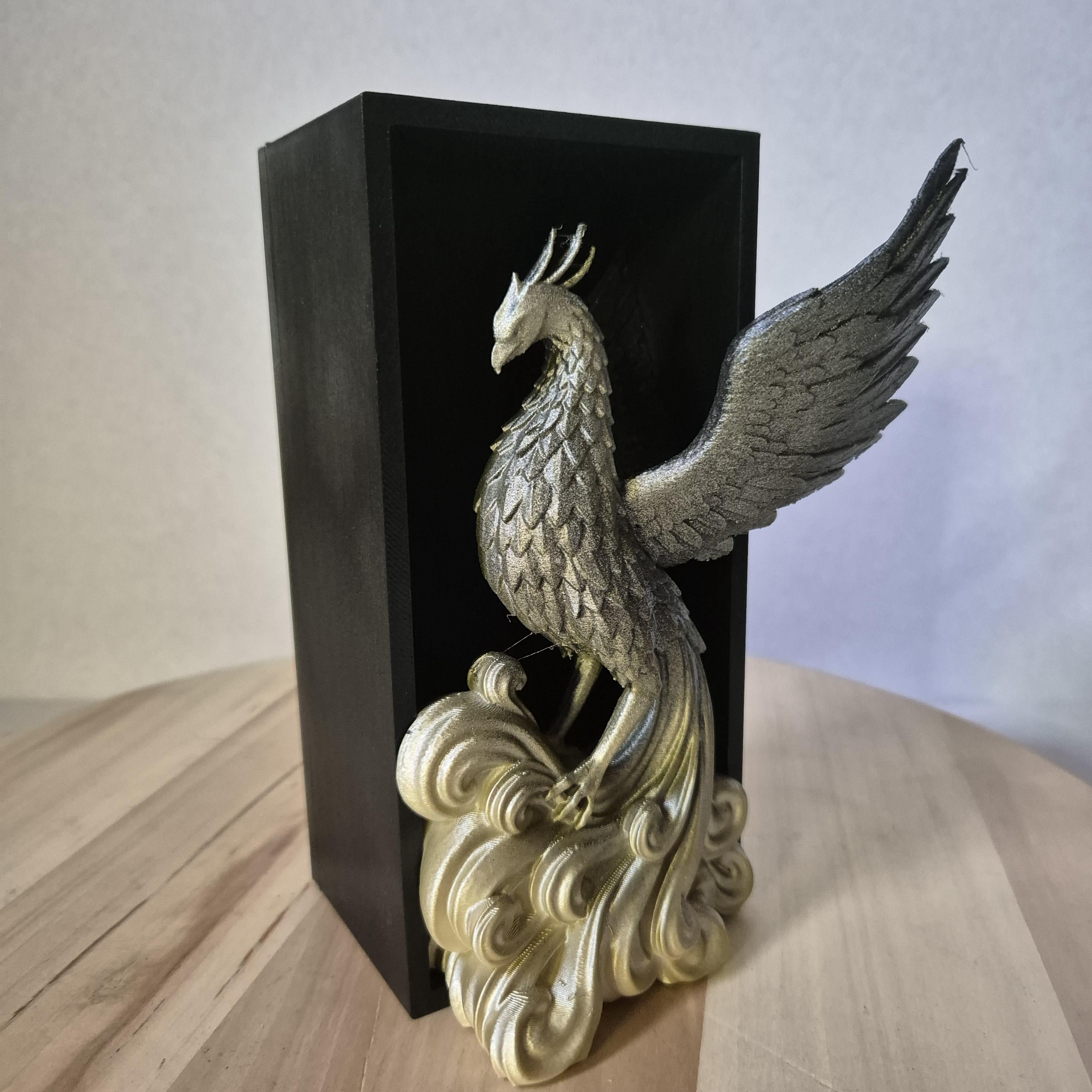 Phoenix -- Magical inspired book nook Potterhead fan