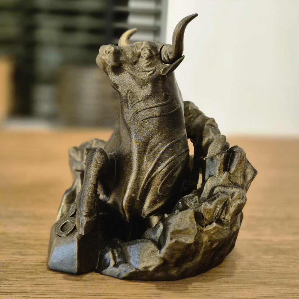 Elegant taurus zodiac Figurine - Handcrafted Astrology Art - birthday milestone gift