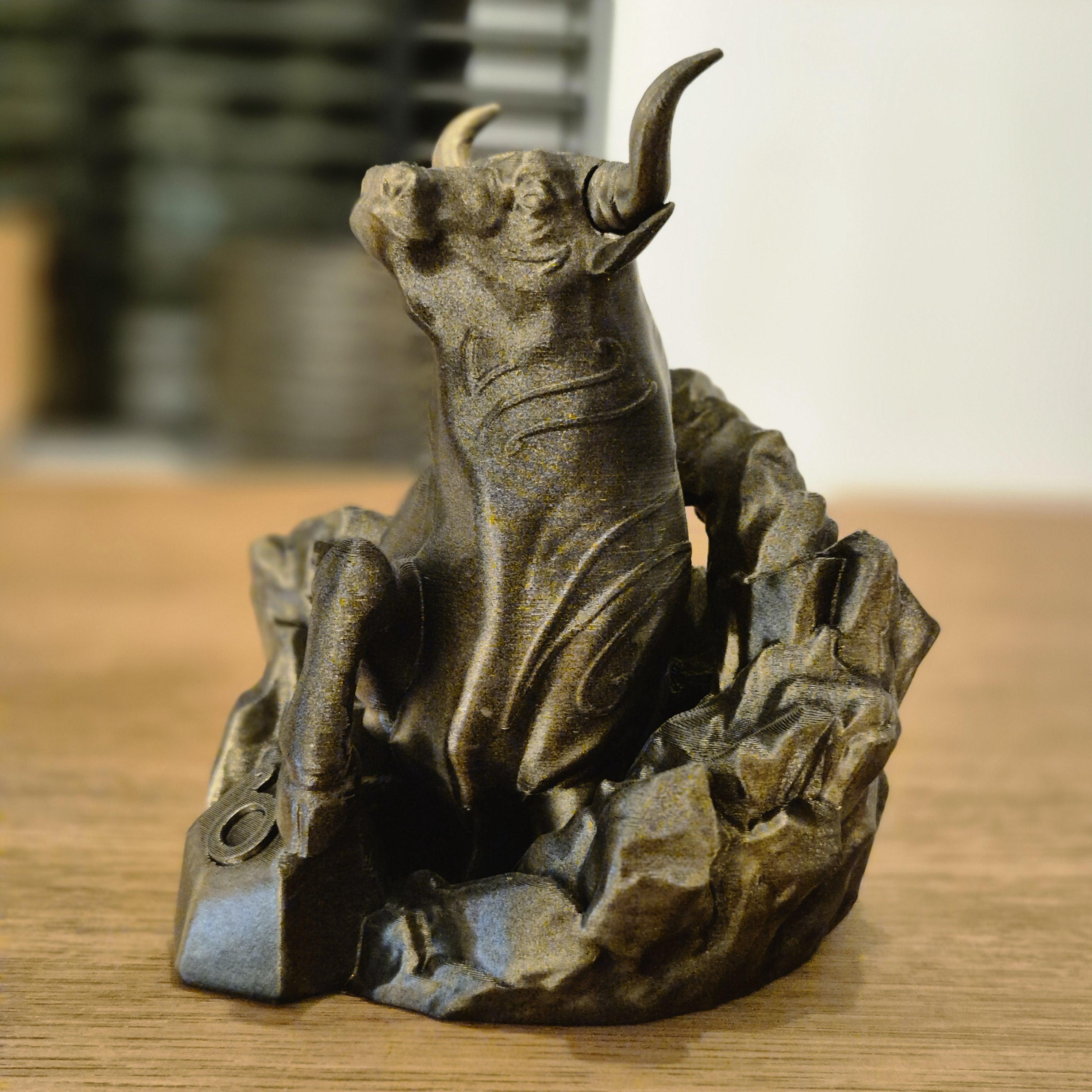 Elegant taurus zodiac Figurine - Handcrafted Astrology Art - birthday milestone gift