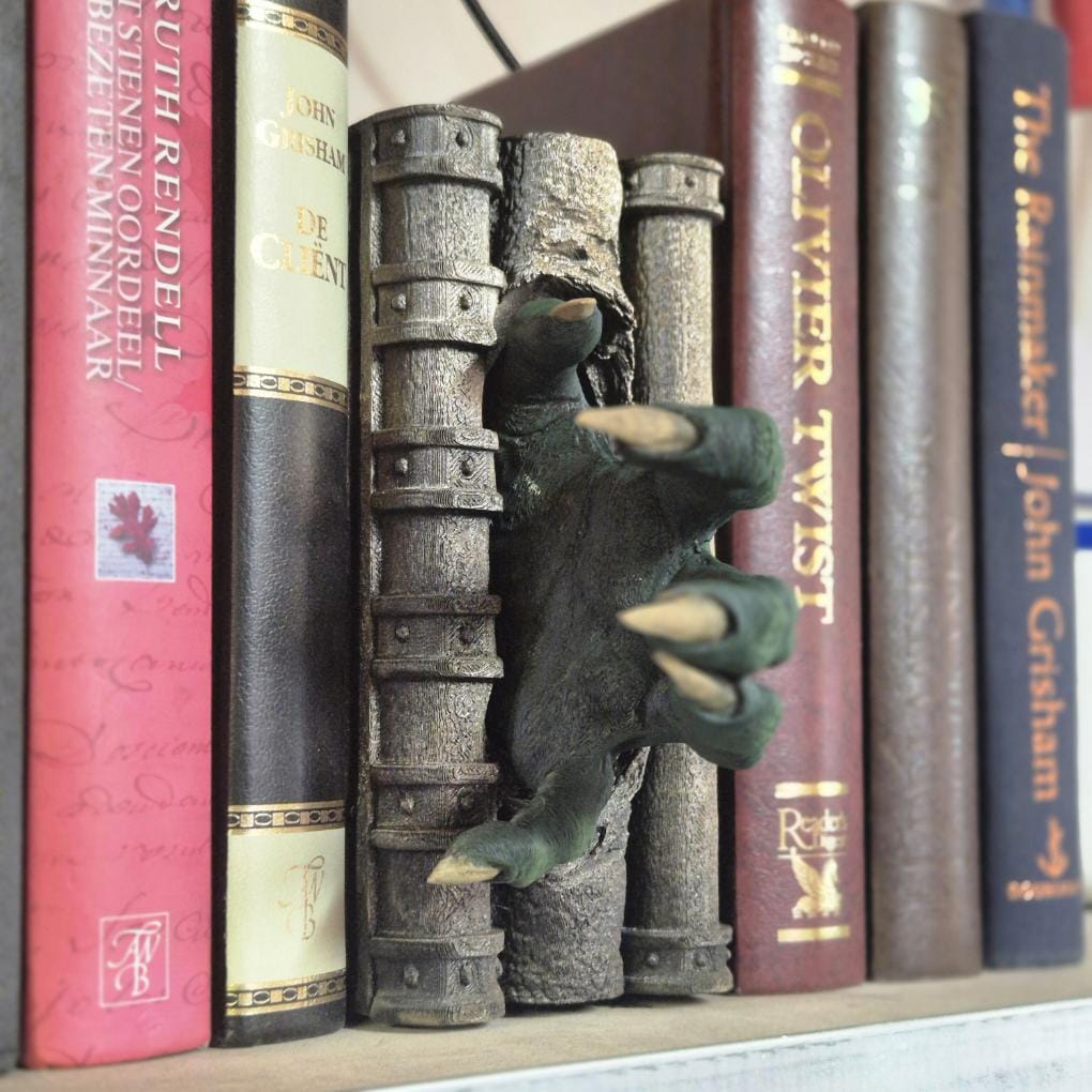 Zombie Hand Book Nook: Terror Emerging from the Shelves bookshelf decor