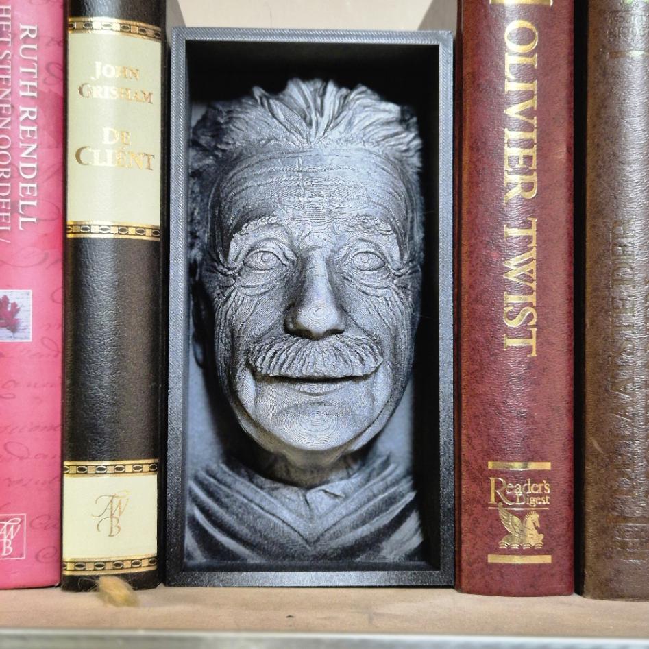 Einstein Book Nook | Science and Innovation Bookshelf Decor