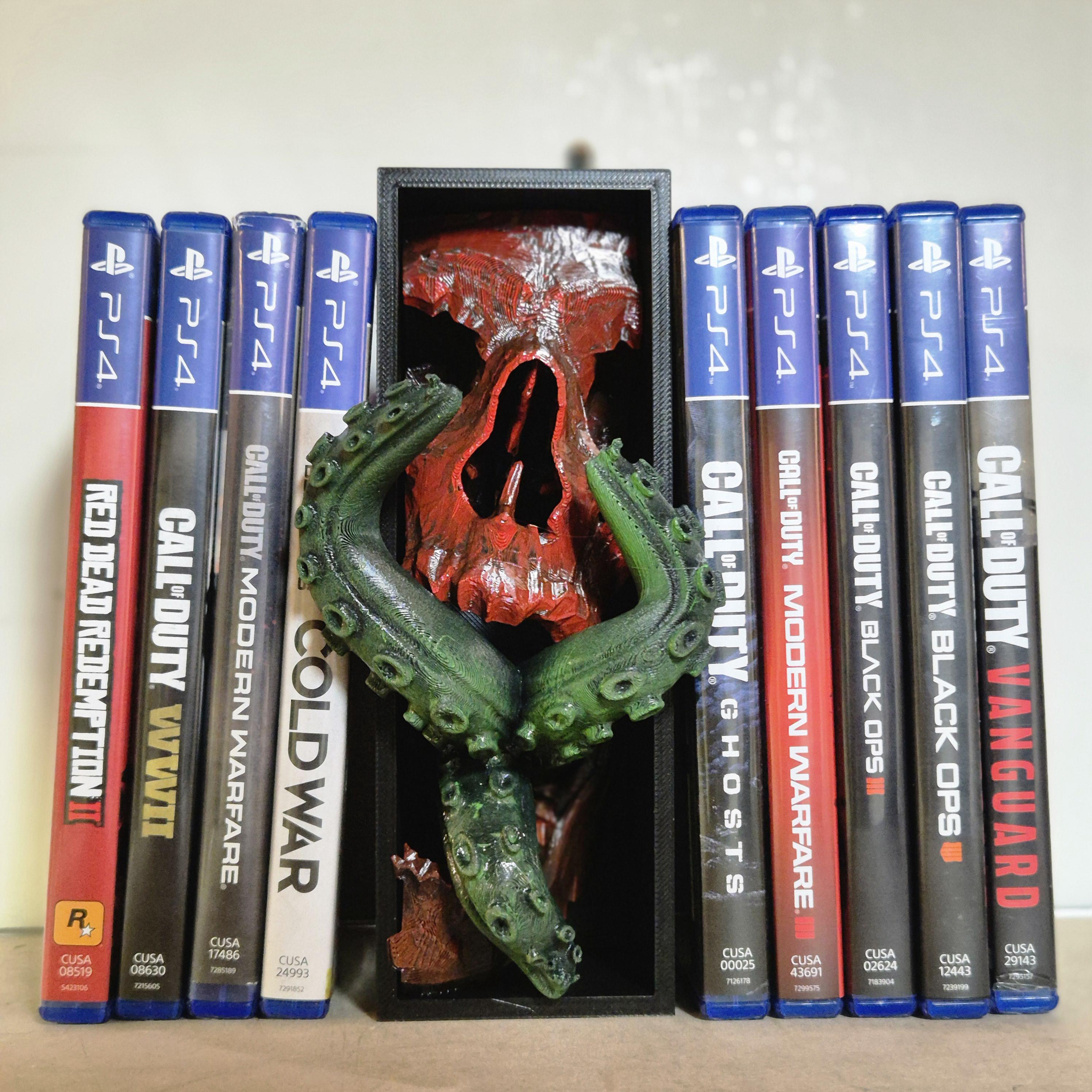 Bloody Skull with Tentacles Game Book Nook - A Must-Have for Gamers and Horror Enthusiasts