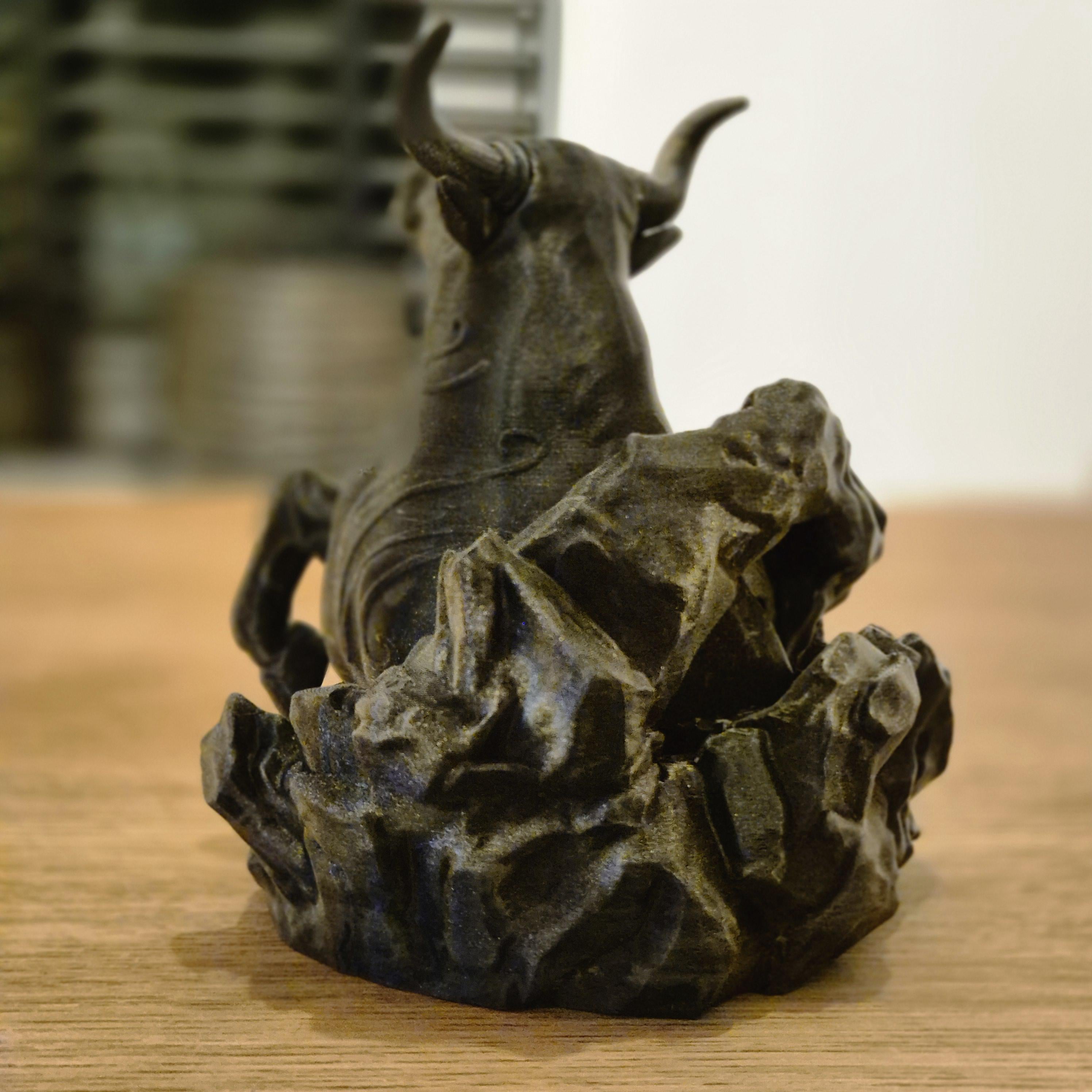 Elegant taurus zodiac Figurine - Handcrafted Astrology Art - birthday milestone gift