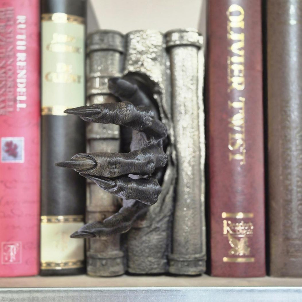Zombie Hand Book Nook: Terror Emerging from the Shelves bookshelf decor
