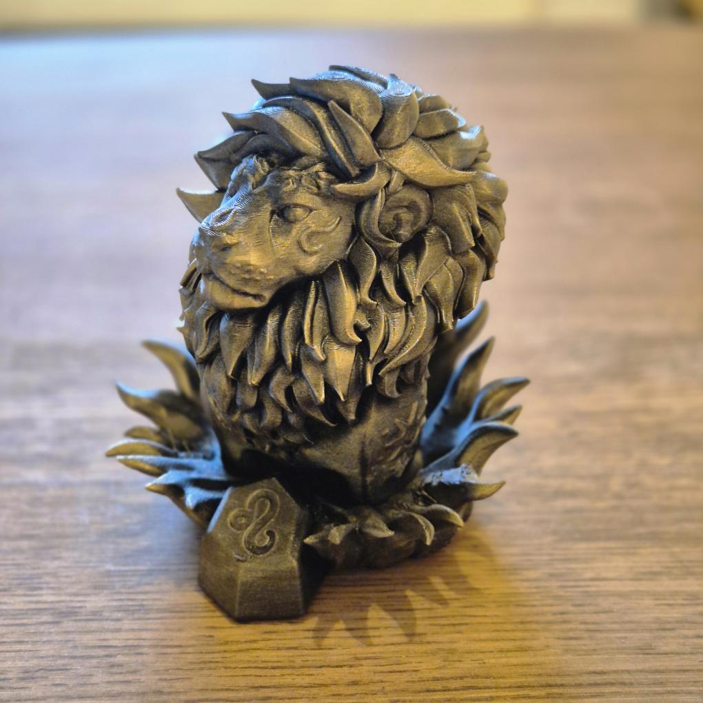 Elegant Leo Zodiac Figurine - Handcrafted Astrology Art - birthday milestone gift