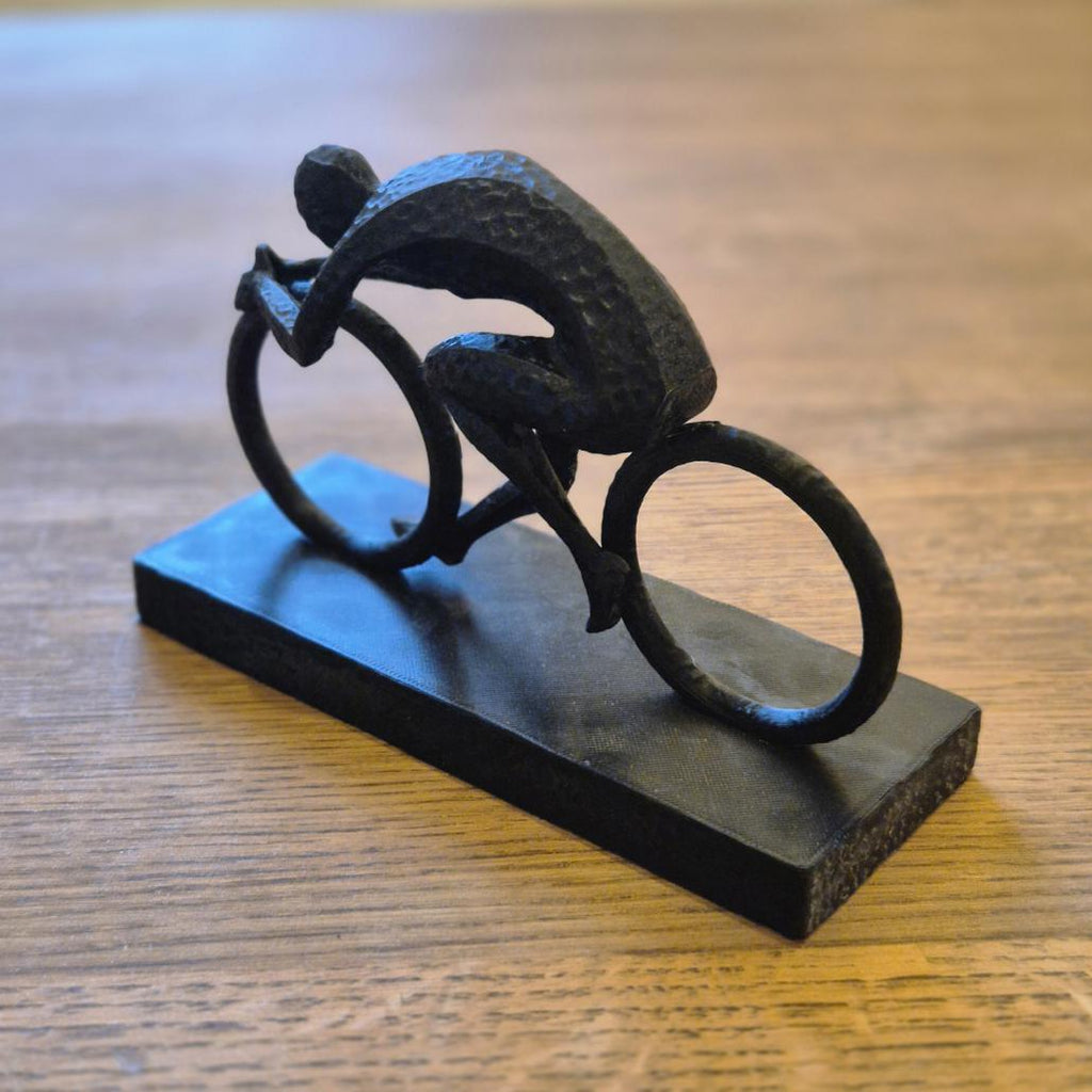 Unique Abstract Figurine - Cyclist gift bookshelf home desk decor