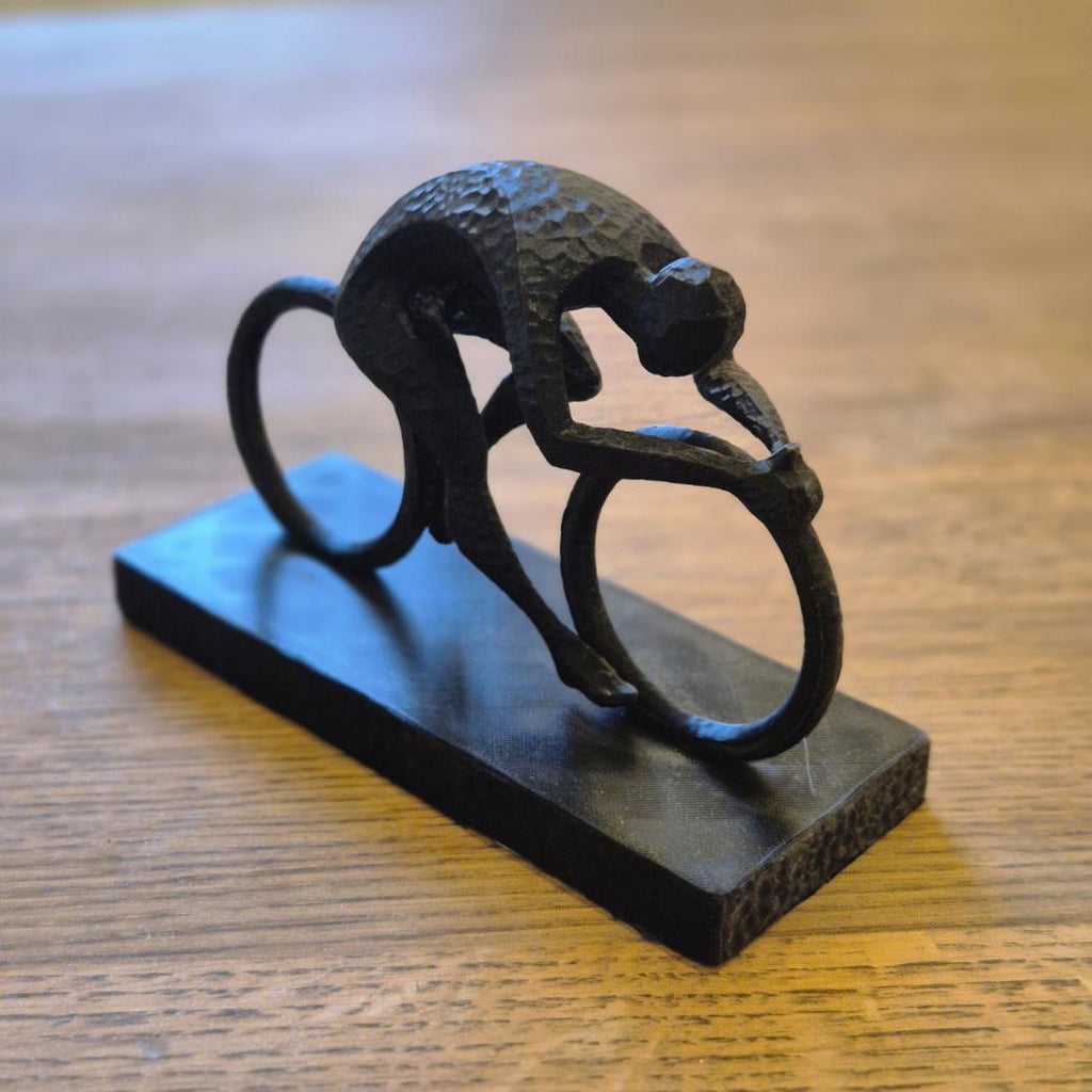 Unique Abstract Figurine - Cyclist gift bookshelf home desk decor