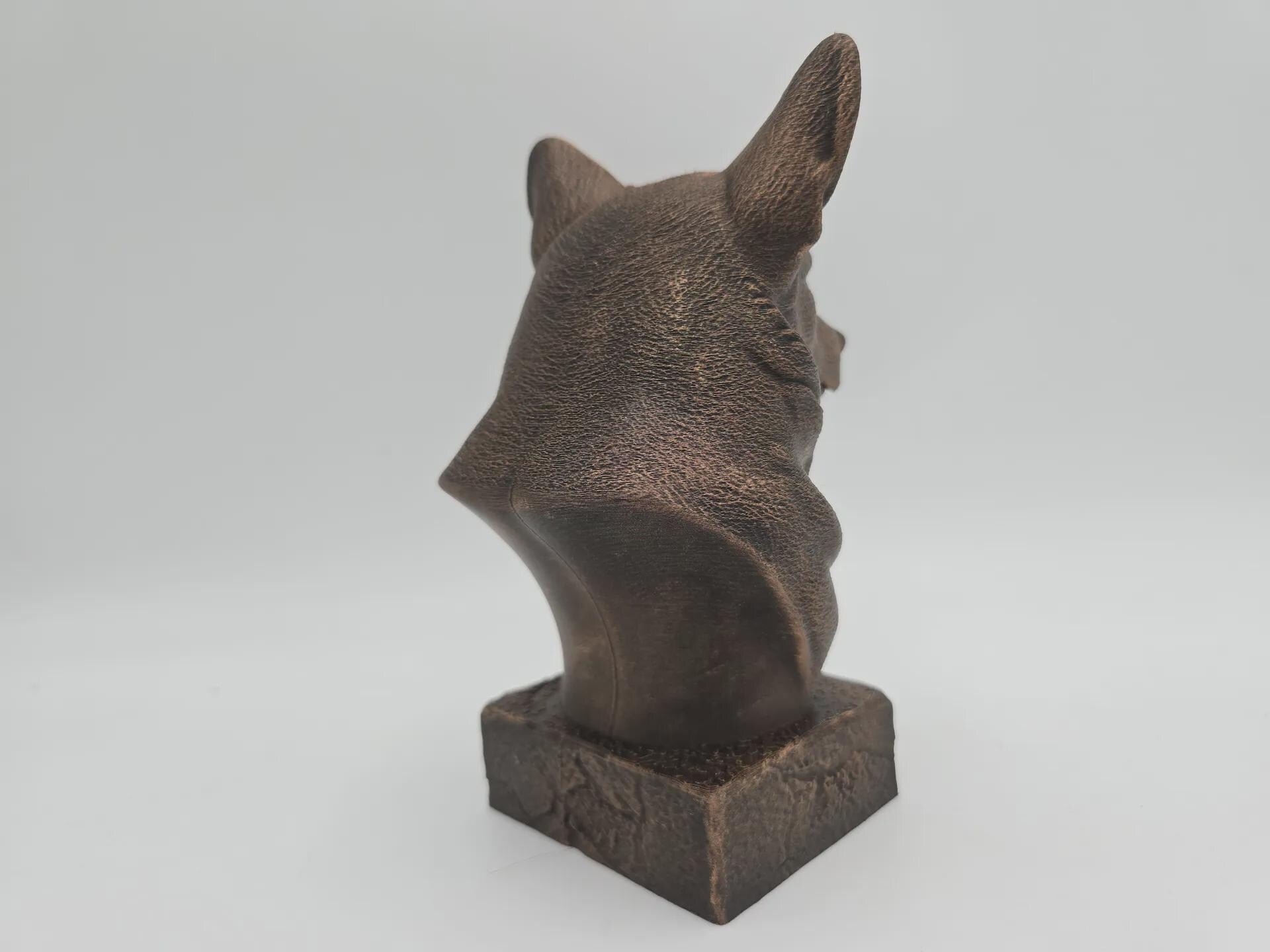 Bust of a Corgi statue - home decor dog  lover handpainted ornament