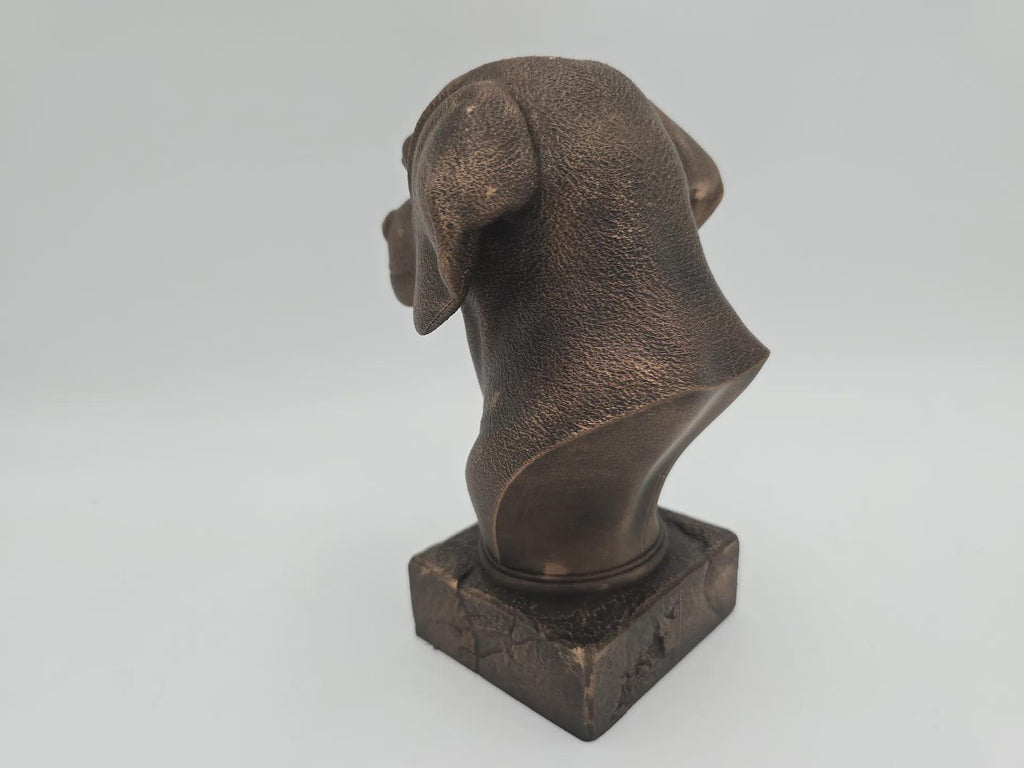 Bust of a beagle dog statue - home decor dog lover handpainted ornament
