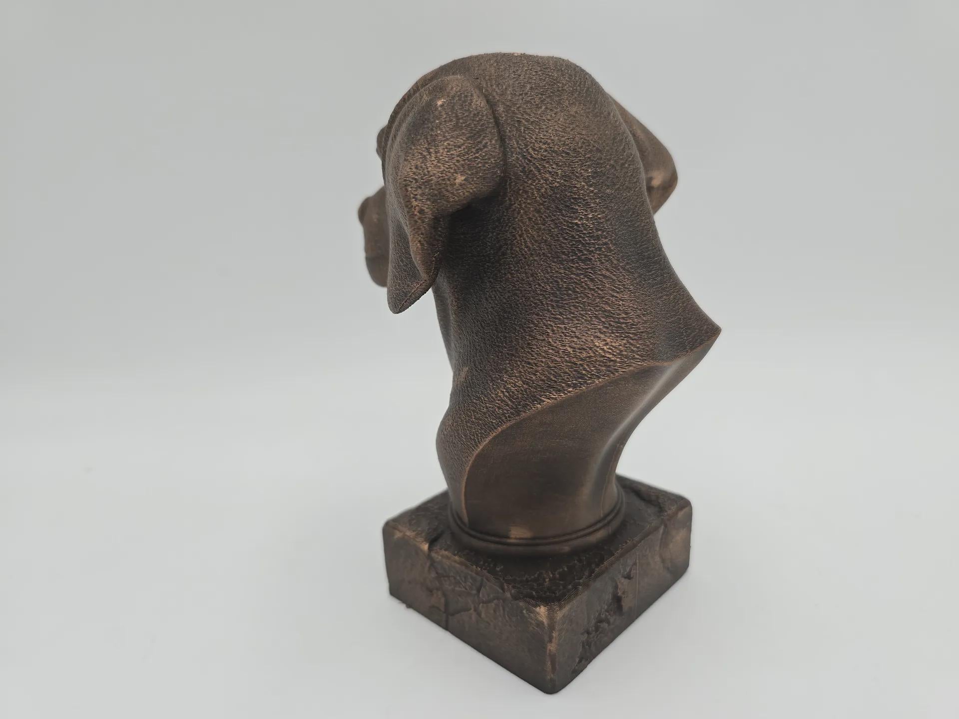 Bust of a beagle dog statue - home decor dog lover handpainted ornament