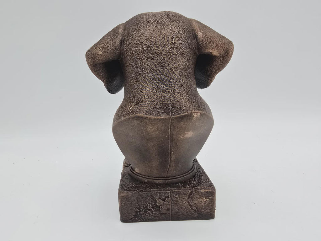 Bust of a beagle dog statue - home decor dog lover handpainted ornament