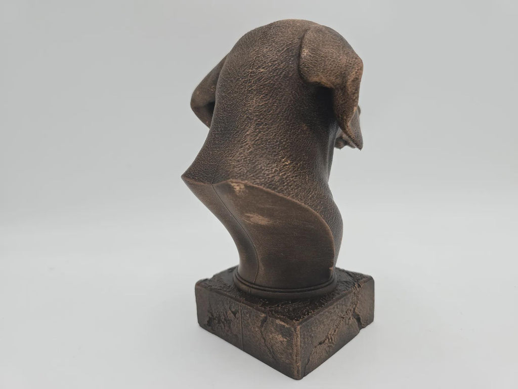 Bust of a beagle dog statue - home decor dog lover handpainted ornament