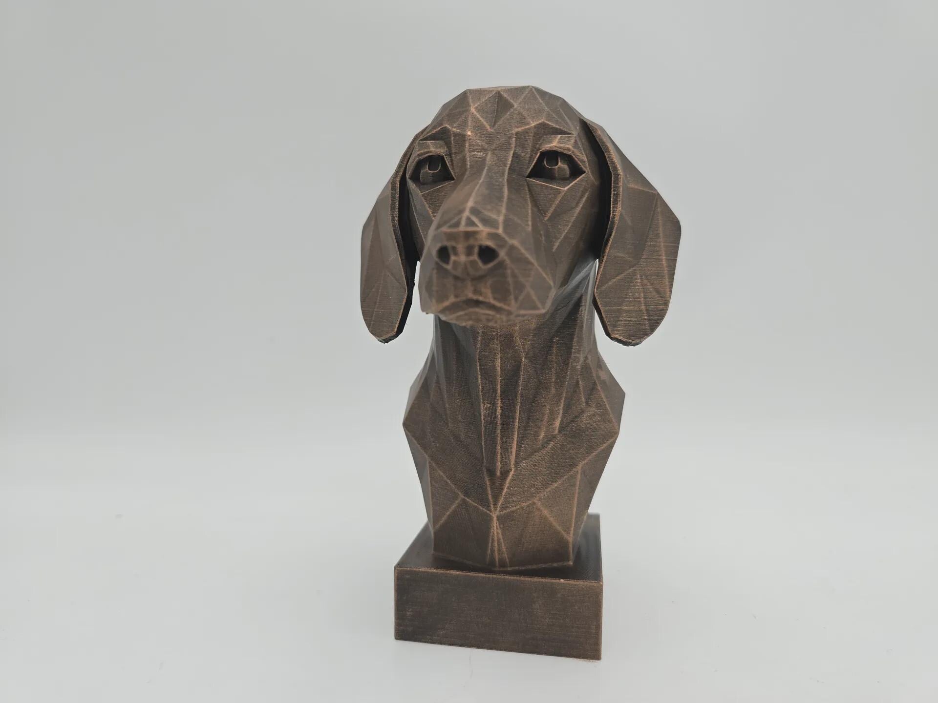 Bust of a Bust of a dachshund dog statue - home decor dog lover dog statue - home decor dog lover handpainted ornament