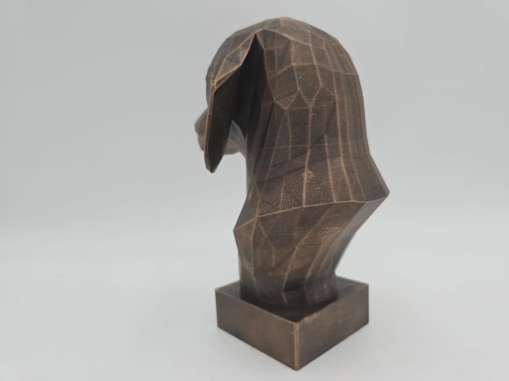 Bust of a Bust of a dachshund dog statue - home decor dog lover dog statue - home decor dog lover handpainted ornament