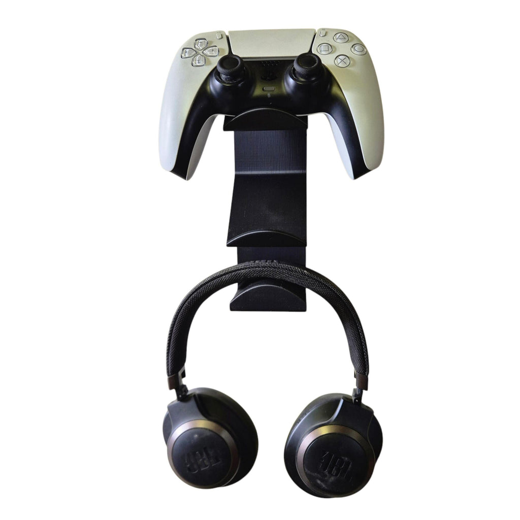 Universal double Wall Mount Controller and Headset Mount, Xbox Series X/S, One controller, PS5 controller, Nintendo switch controller