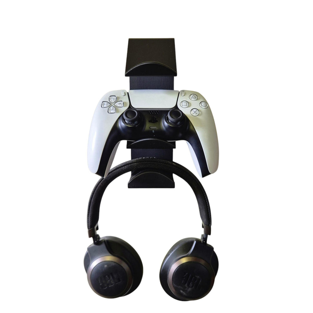 Universal double Wall Mount Controller and Headset Mount, Xbox Series X/S, One controller, PS5 controller, Nintendo switch controller