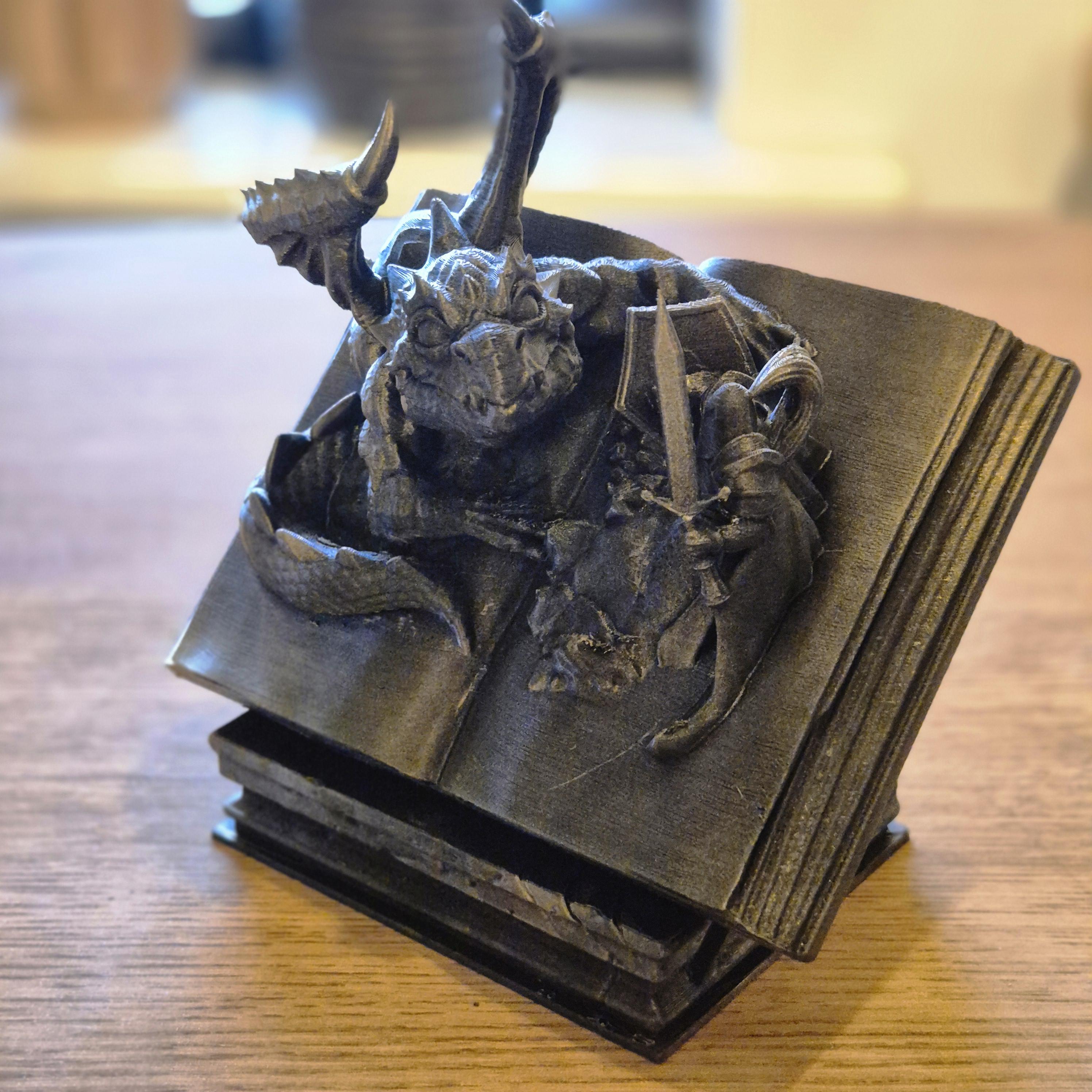 Magical Realms: 'My Favorite Book' Fantasy-Themed Figurine bookshelf bookend decor
