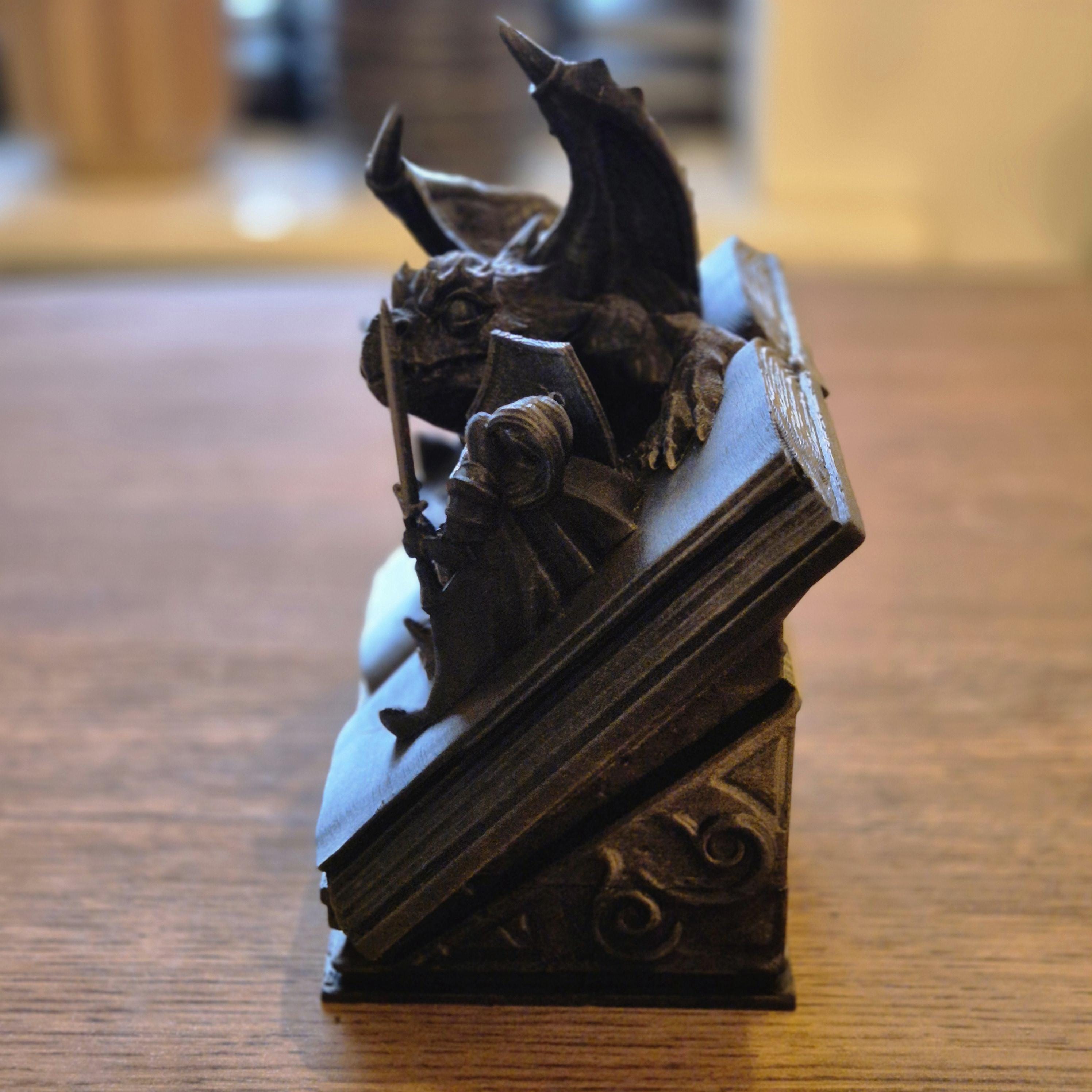 Magical Realms: 'My Favorite Book' Fantasy-Themed Figurine bookshelf bookend decor