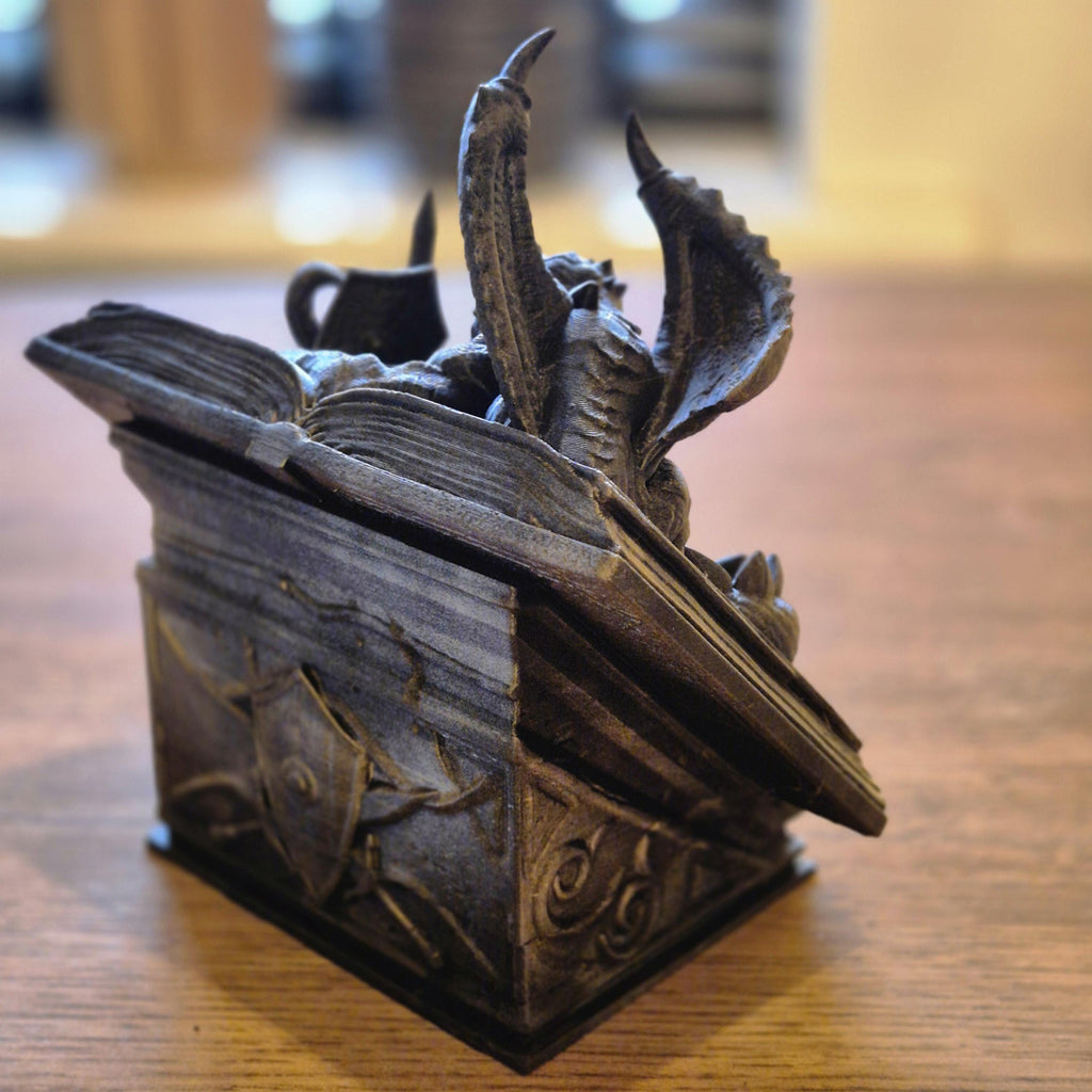 Magical Realms: 'My Favorite Book' Fantasy-Themed Figurine bookshelf bookend decor