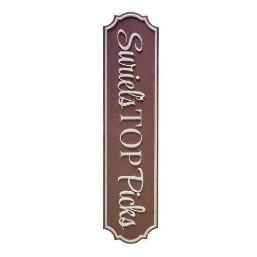 Personalized Bookshelf Signs – Unique Handmade Book Nook Decor