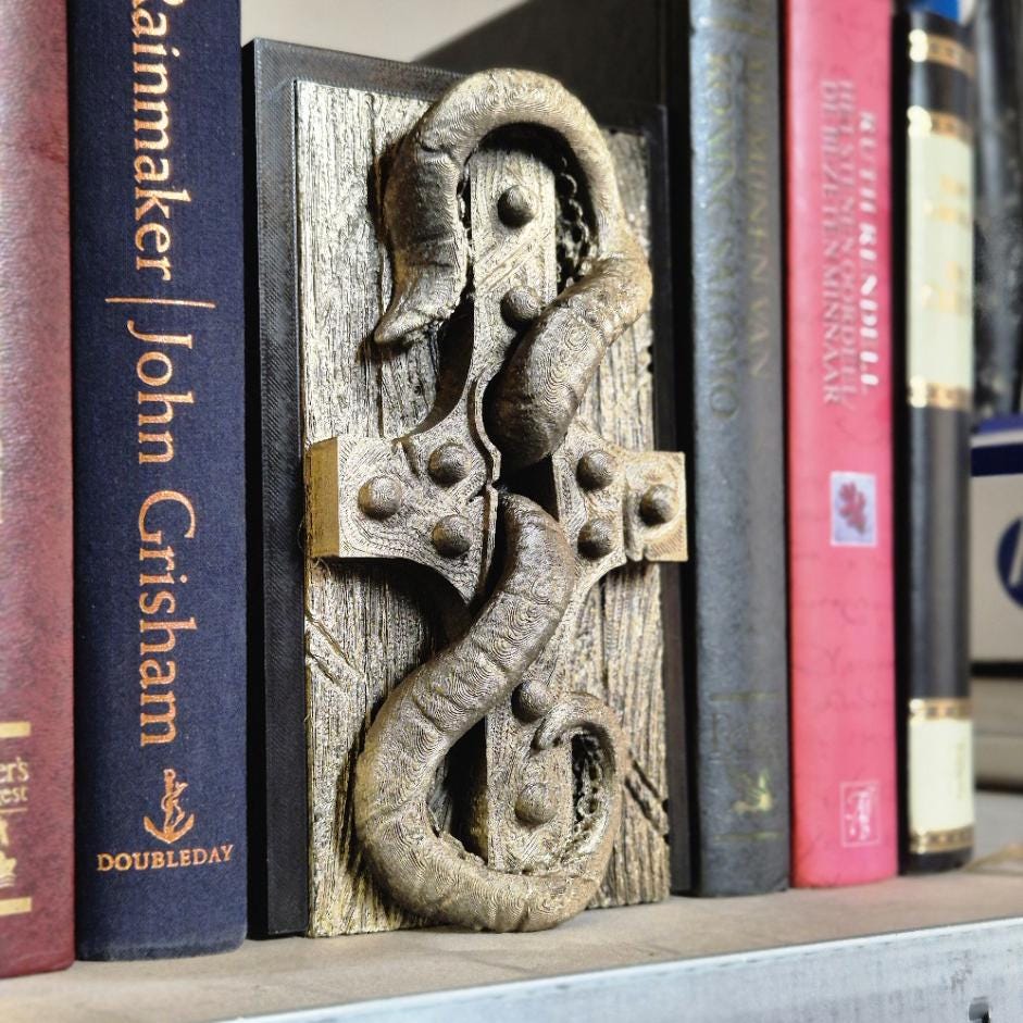 Keyhole with Tentacles Book Nook - 3D Printed D&D Inspired Decor