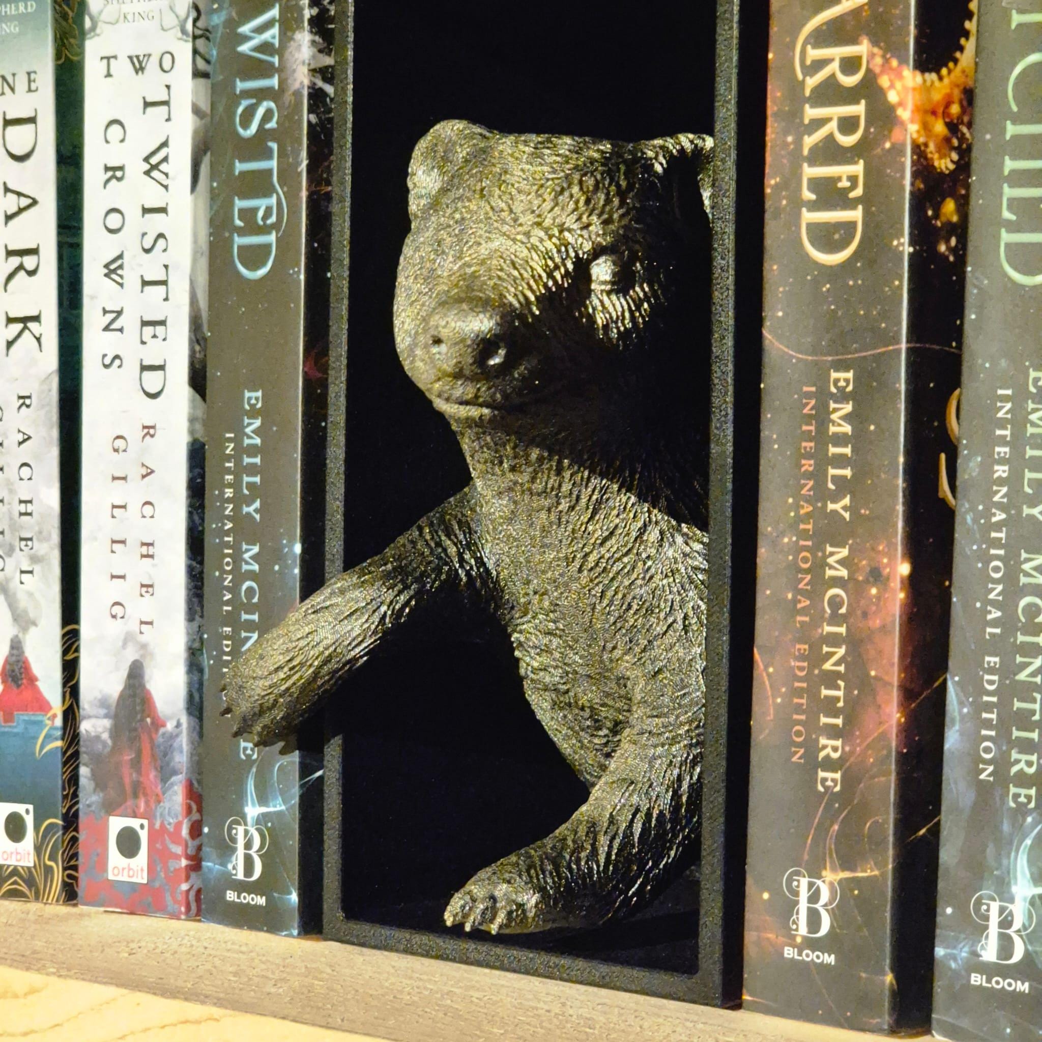 Badger Emerging -- book nook