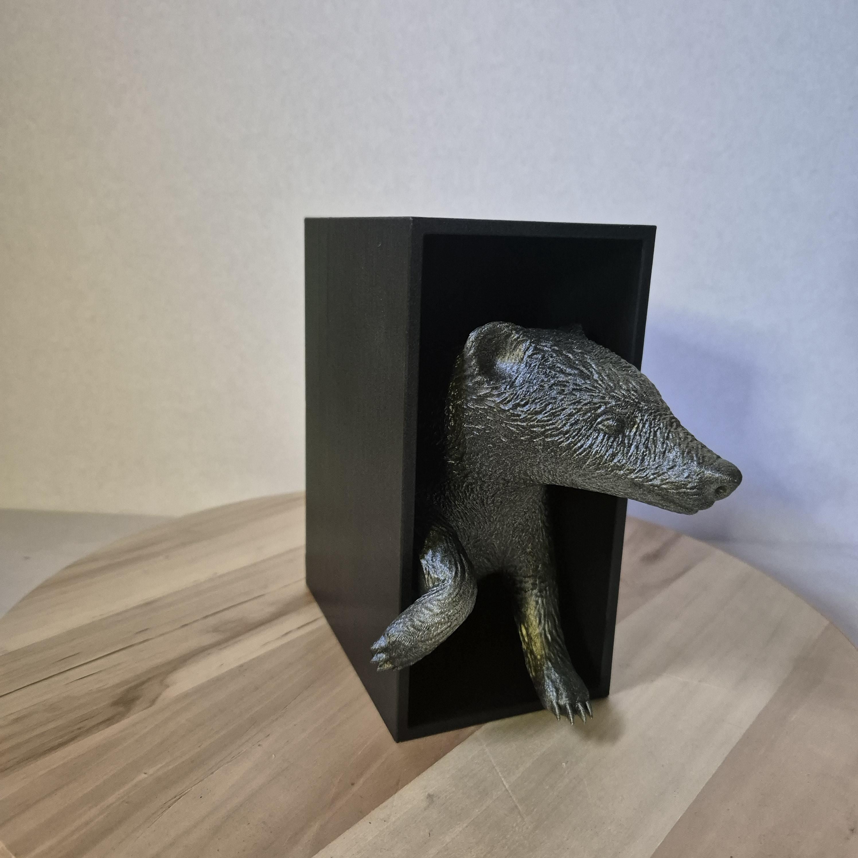 Badger Emerging -- book nook