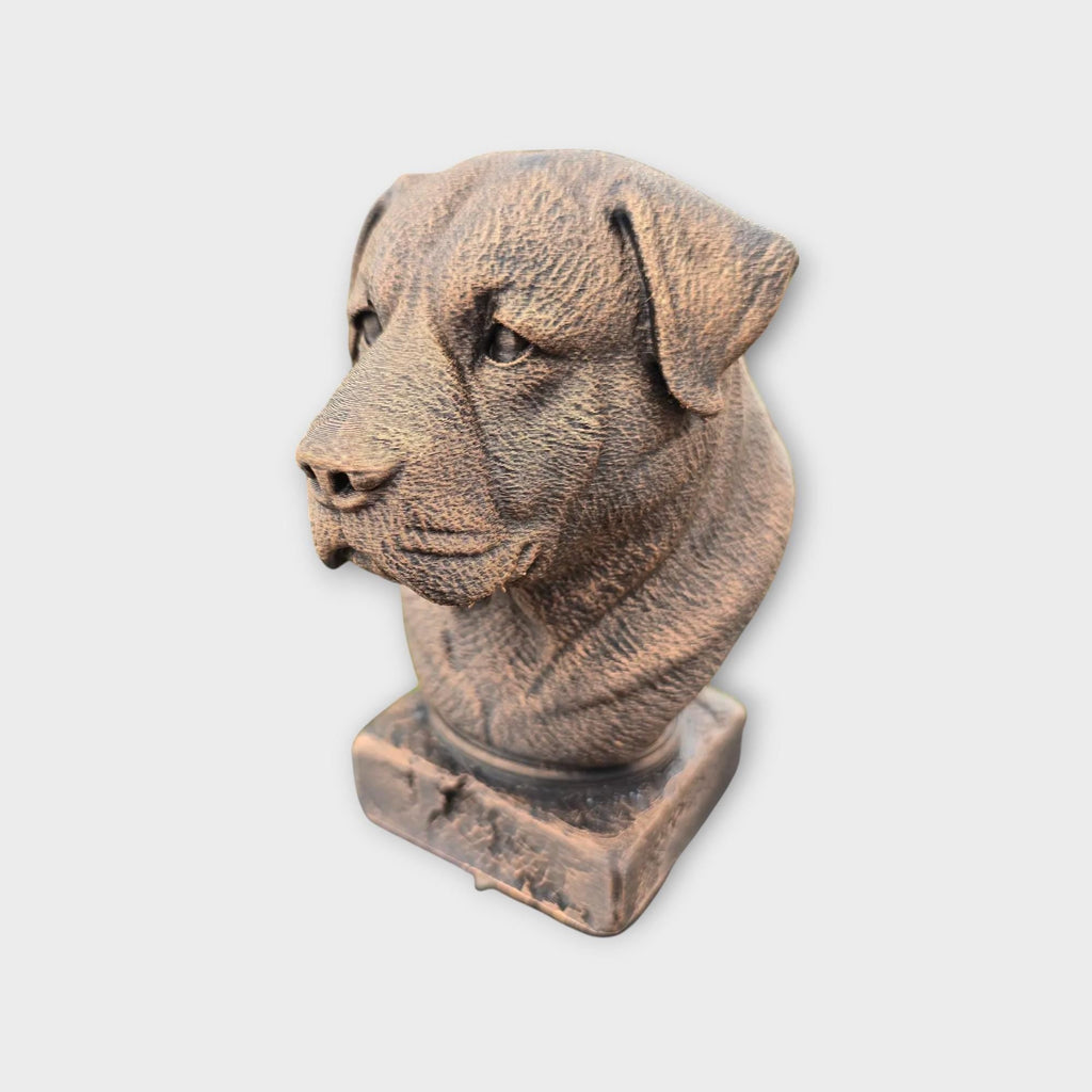 Büste einer Alabai-Büste, zentralasiatische Schäferhundstatue – handbemalt, Wohndekor, Hundeliebhaber, Geschenk für ihn oder sie, Ornament