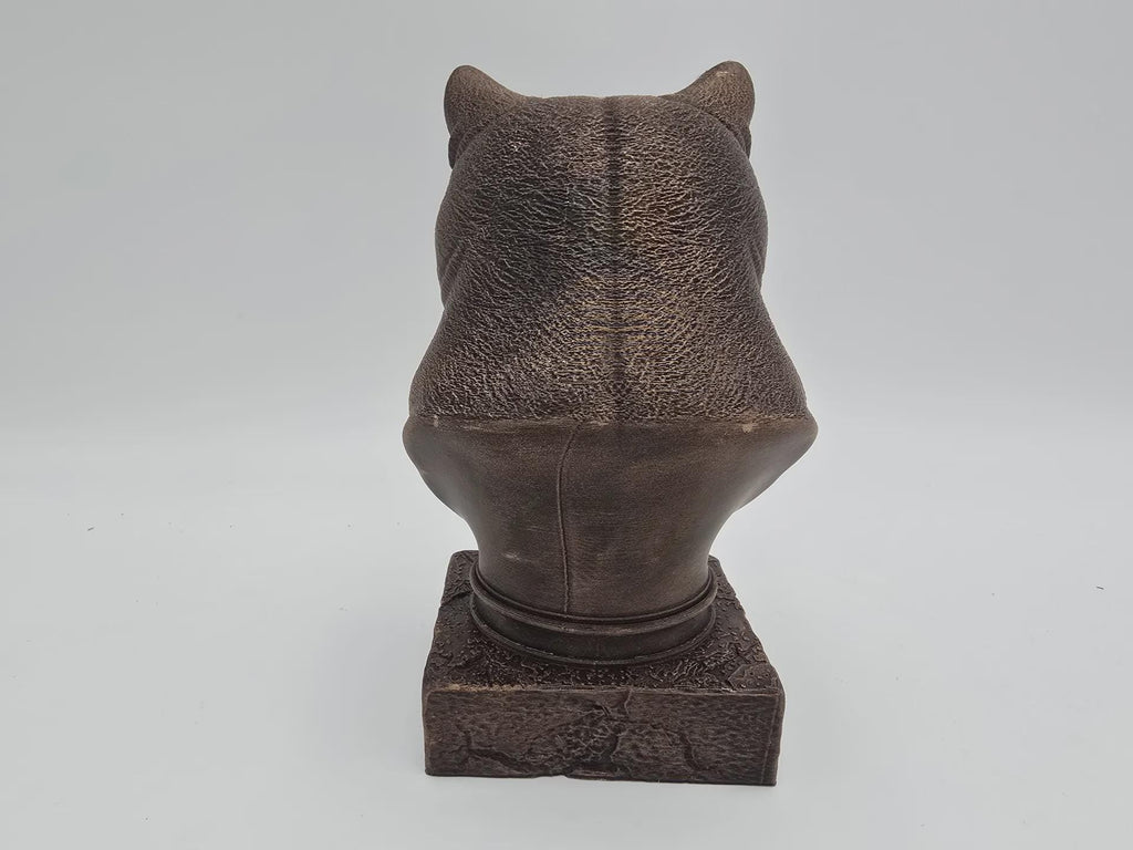 Büste einer Britisch Kurzhaar Katze Statue - Wohndeko Katzenliebhaber handbemalt Ornament
