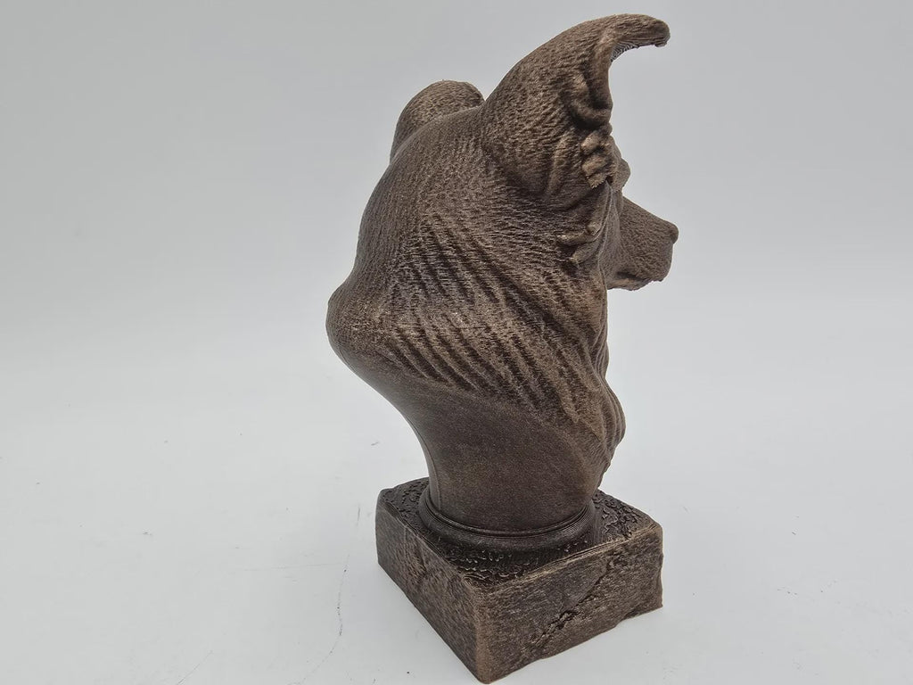 Büste einer Border Collie Hundestatue - Wohndeko Hundeliebhaber handbemalt Ornament