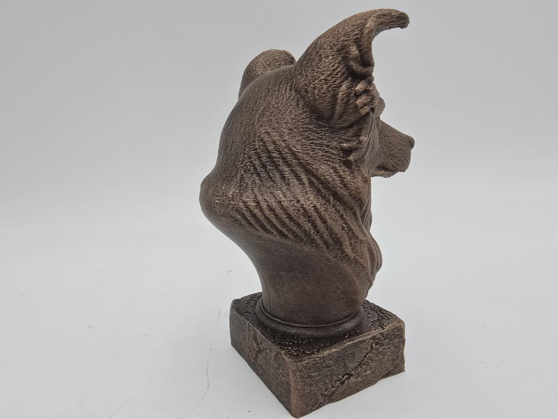 Büste einer Border Collie Hundestatue - Wohndeko Hundeliebhaber handbemalt Ornament