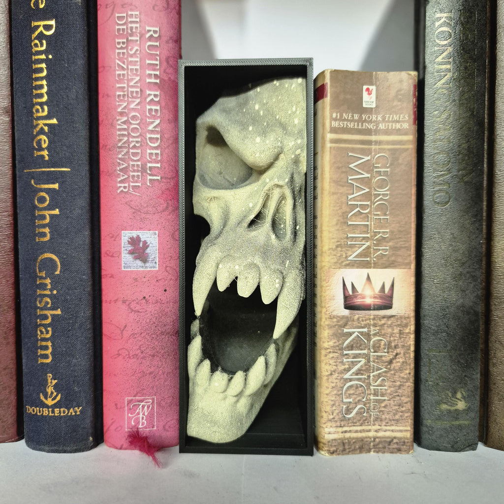 Einzigartige Spielbuchecke mit Totenkopf – Perfekt für Gamer und Buchliebhaber