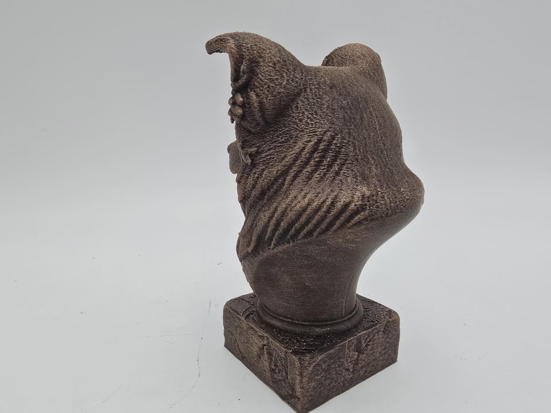 Büste einer Border Collie Hundestatue - Wohndeko Hundeliebhaber handbemalt Ornament